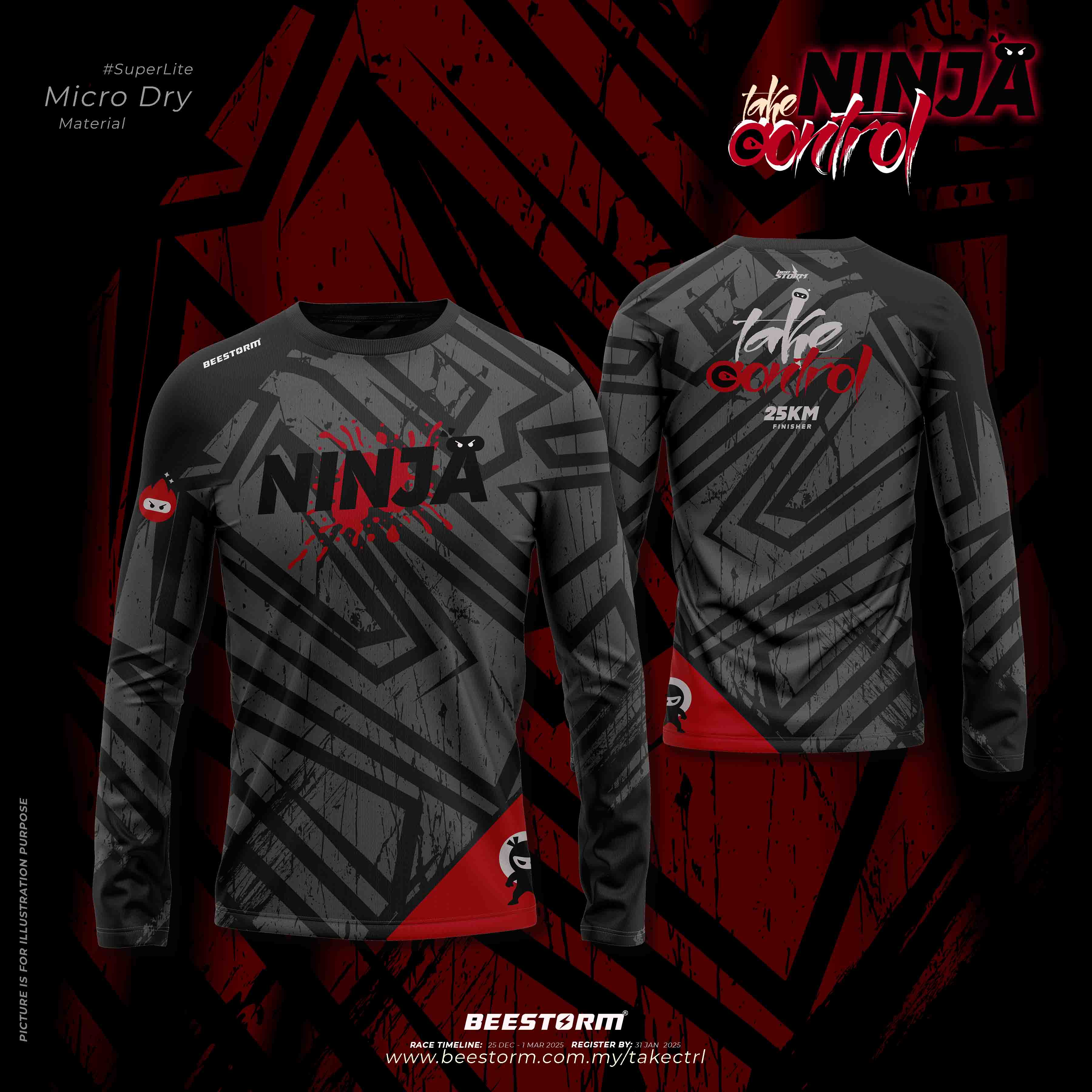 NINJA : Take Control Tee (LS)